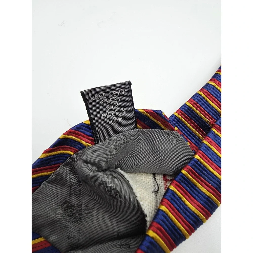 Robert Talbott Multicolor Stripe Silk Handmade Tie Made in USA 57